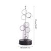 Metal and Plastic Double-Swinging Chaotic Desk Sculpture Electric Forever Motion Toy Balance Pendulum Balls