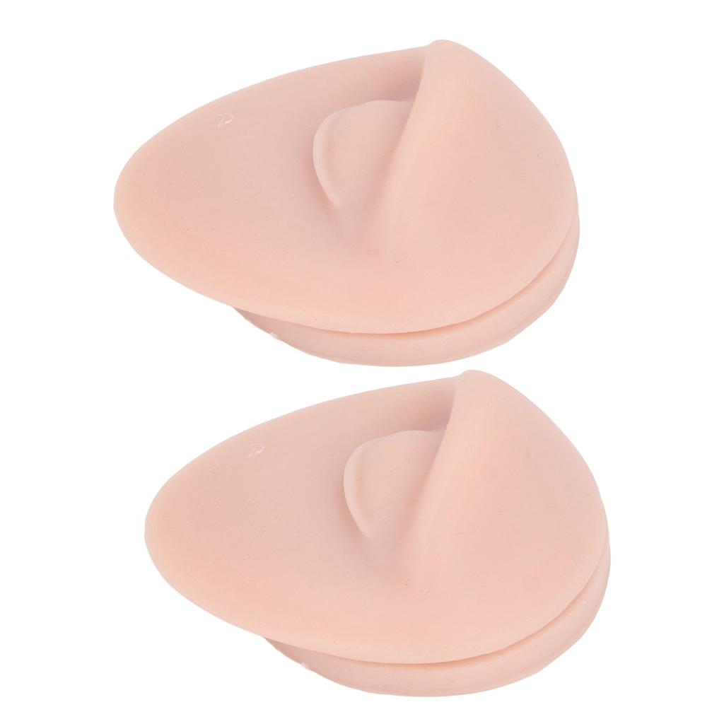 2PCS Soft Silicone Eye Model Simulation Flexible Compact Eye Display for Practicing Piercing Teaching Instructions