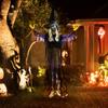 183cm Halloween Decoration Hanging Halloween Witch with LED Lights, Sound Function, Adjustable Arms, Mouth
