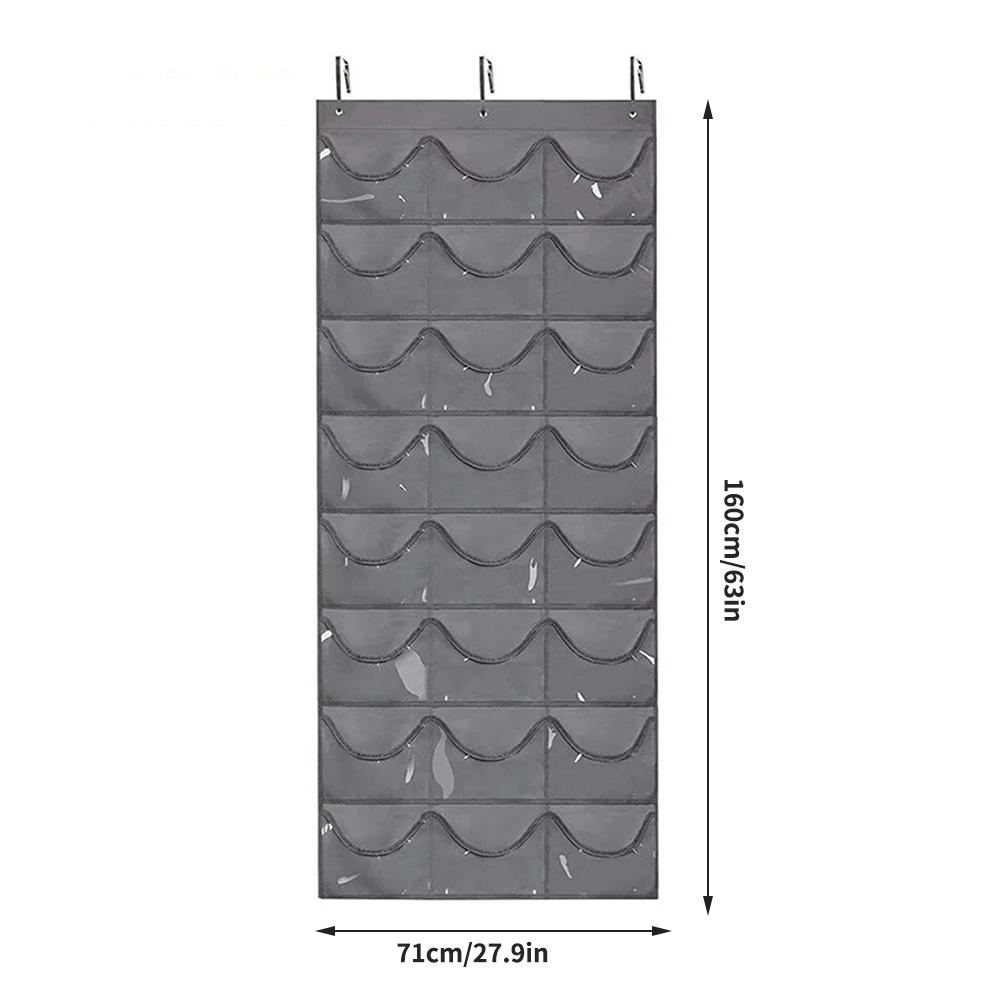 24 grid hat storage hanging bag, baseball cap storage multifunctional door storage hanging bag