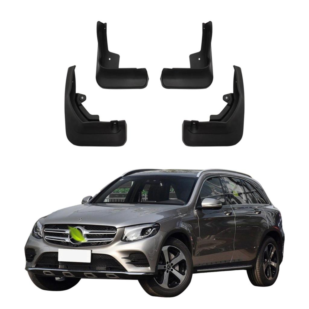 4PCS Guardabarros de Coche Salpicaderas Guardabarros Guardabarros de Coche Compatible con Mercedes Benz GLC Con Pedal 2020 2021 2022