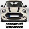 Auto Motorhaubenaufkleber Streifen Sport Vinyl-Aufkleber für MINI Cooper S JCW R55 R56 F55 F56 F60 R60 R61 F54 Auto Dekor Zubehör
