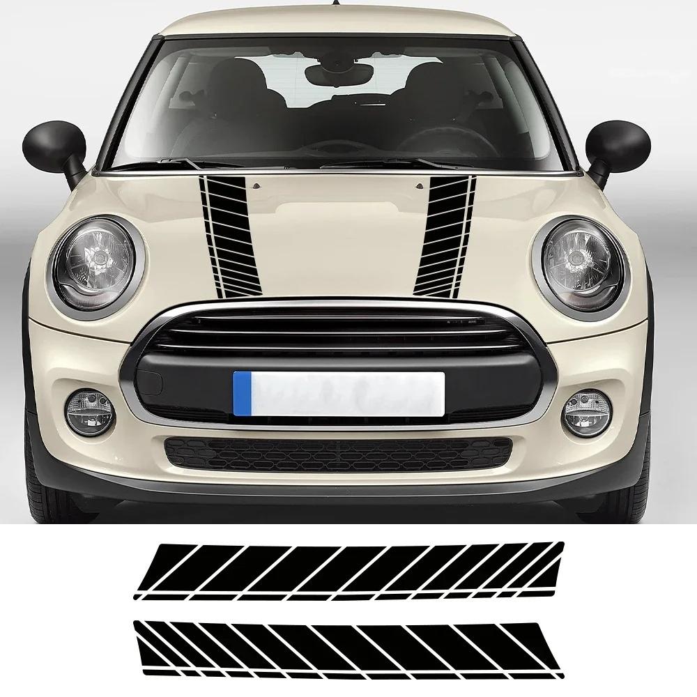 Auto Motorhaubenaufkleber Streifen Sport Vinyl-Aufkleber für MINI Cooper S JCW R55 R56 F55 F56 F60 R60 R61 F54 Auto Dekor Zubehör