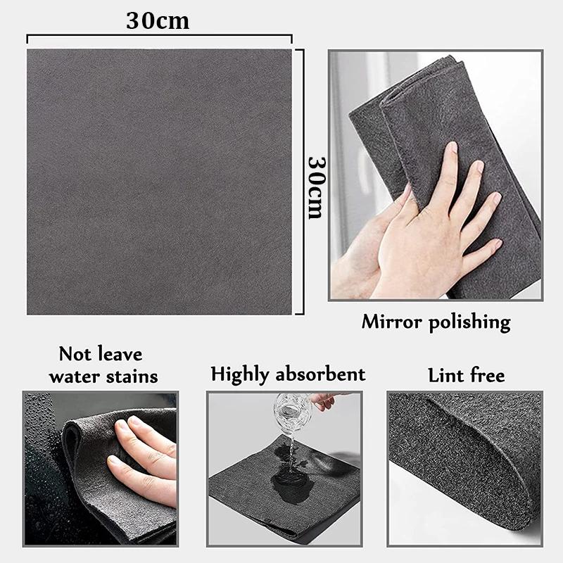 Multipurpose Plastic Car Sticker Remover and Microfiber Magic Cleaning Cloth, Household Glass Cleaning&Paint Protection