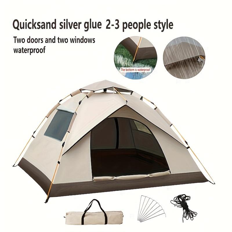 

Семейная уличная автоматическая палатка для кемпинга, палатка для мгновенной установки, 4-сезонная ветрозащитная, водонепроницаемая, влагонепроницаемая портативная всплывающая палатка, аксессуары для кемпинга