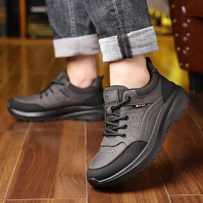 Fashion Height Up Thick-heeled Casual Sneakers Men's Woven Sports Shoes Sale New Universal Shoos Loffers From Famous Brands Sports