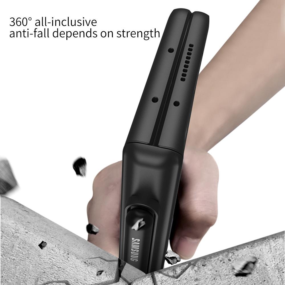 Suitable for Samsung Fold3 Mobile Phone Case Folding Screen Full inclusive Anti Fall W22 Creative Hinge Magnetic Pen Slot Central Shaft Protection