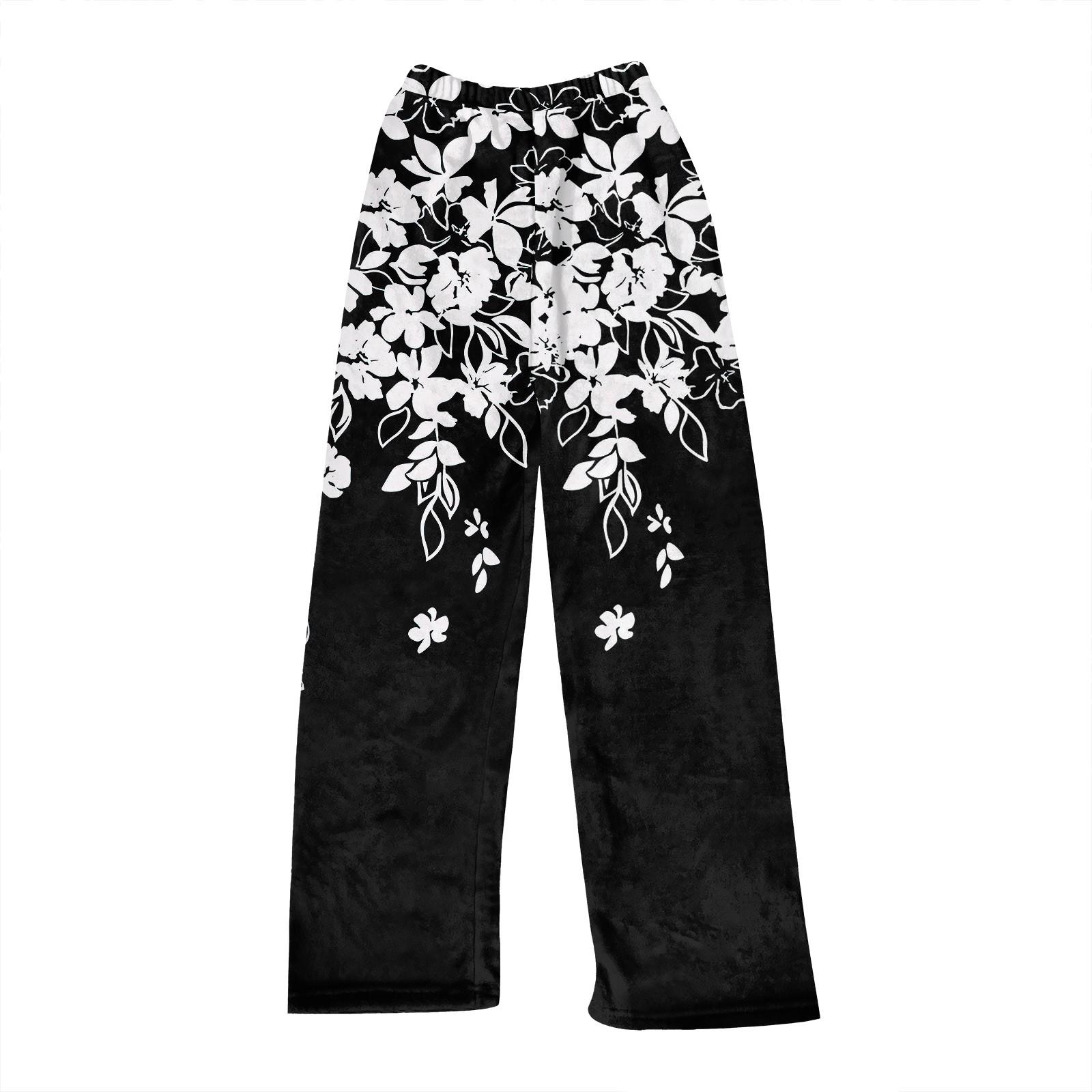 

Женские зимние клетчатые брюки, длинные брюки, спортивные брюки L чёрный