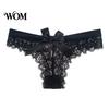Charming See-through Thong Women's Sexy Sheer Lace Thong, Cheeky See Through Underwear, Soft Comfortable Panties High Waist T Back Stretch with