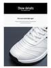 Men's Cross-Border Large Size Leather Casual White Shoes - New Fashion Trend, Comfortable Running Sports Shoes, Korean Style