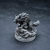 3D Printed Wolf Statue, Howling Wolf Figurine, Wild Wolf on Rock Sculpture, Collectible Animal Ornament for Home Office Desk