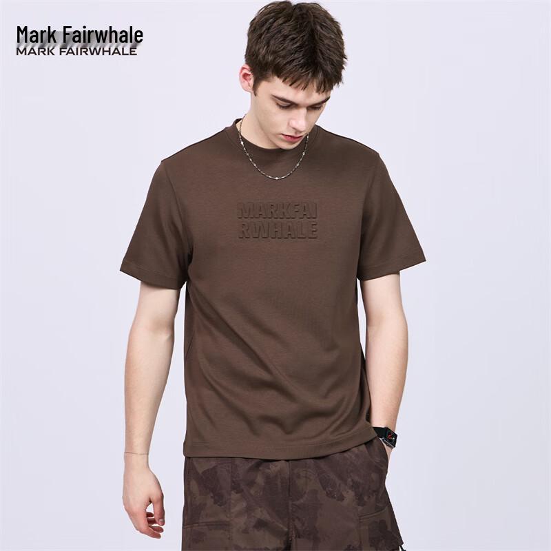 

MARK FAIRWHALE Men s Embossed Round Neck T-Shirt L