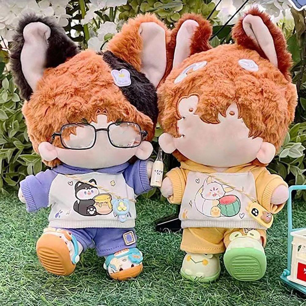 

Аксессуары, толстовки, брюки, костюм, разноцветный свитер с мультяшными животными, одежда для куклы, хлопковая мягкая кукла