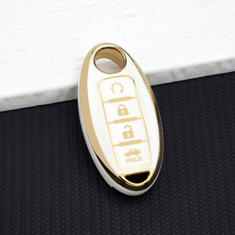 4 Buttons TPU Car Key Shell Case For NISSAN Maxima Altima Versa Sentra Sunny Sylphy Teana Qashqai X-Trail Juke Key Fob Cover Set