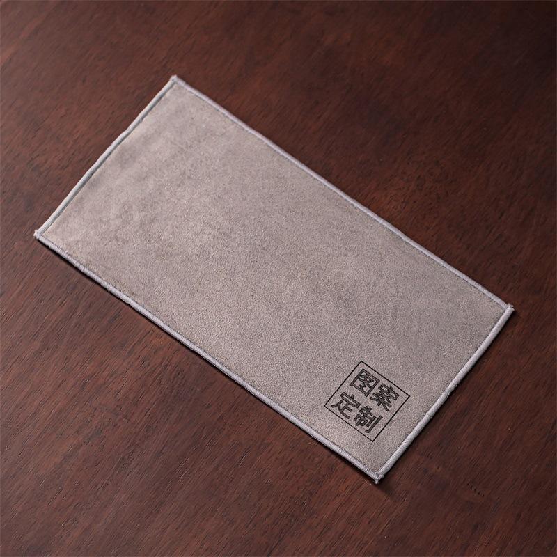 Zen Tea Towel Cloth Thickened Absorbent High-grade Tea Cloth Suede Printed Tea Table Rag Special Tea Pad Tea Set Accessories