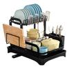 ZISIZ Double-Layer Kitchen Dish Drying Rack