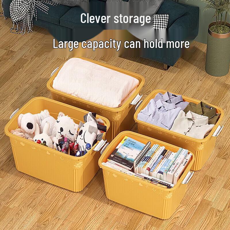 Oushili 120L Thickened Plastic Storage Box with Wheels