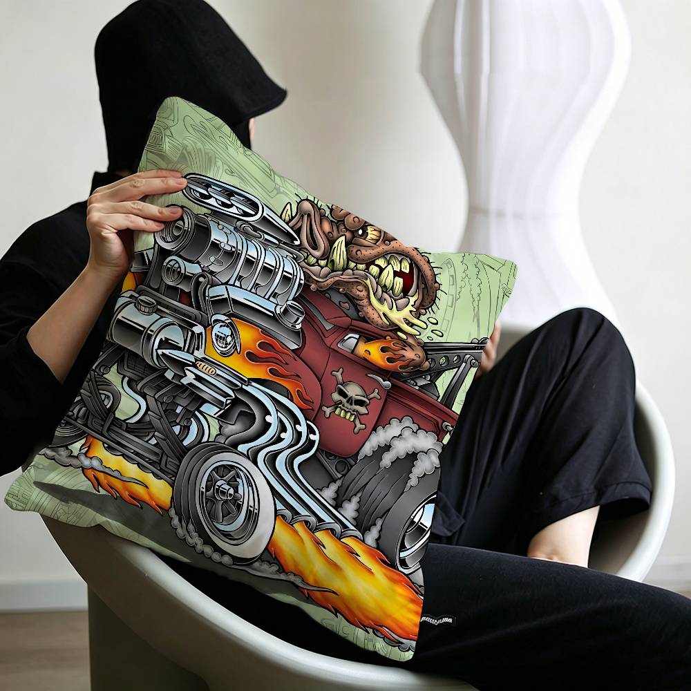 Cartoon Rat Fink pillow cover sofa cushion cover home room decoration children gift