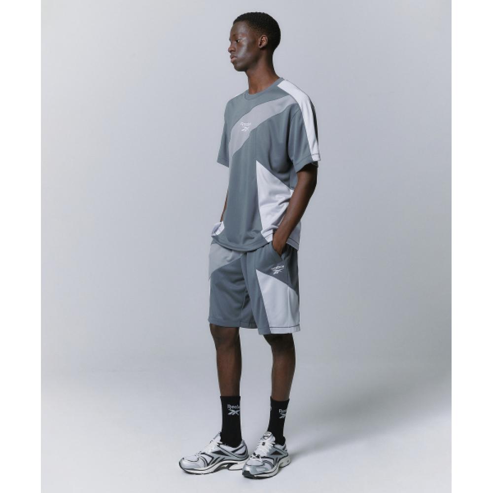 

Шорты из сетчатой ​​ткани REEBOK со вставками, серые M