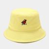 Panama Bucket Hat Fruit Strawberry Embroidered Fishing Cap Men Women Travel Beach Sun Hats