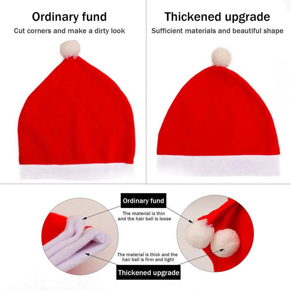 1Pcs Santa Hat Car Seat Headrest Cover Christmas Car Decoration For Seat Protection Holiday Ornament Xmas Decoration Interior