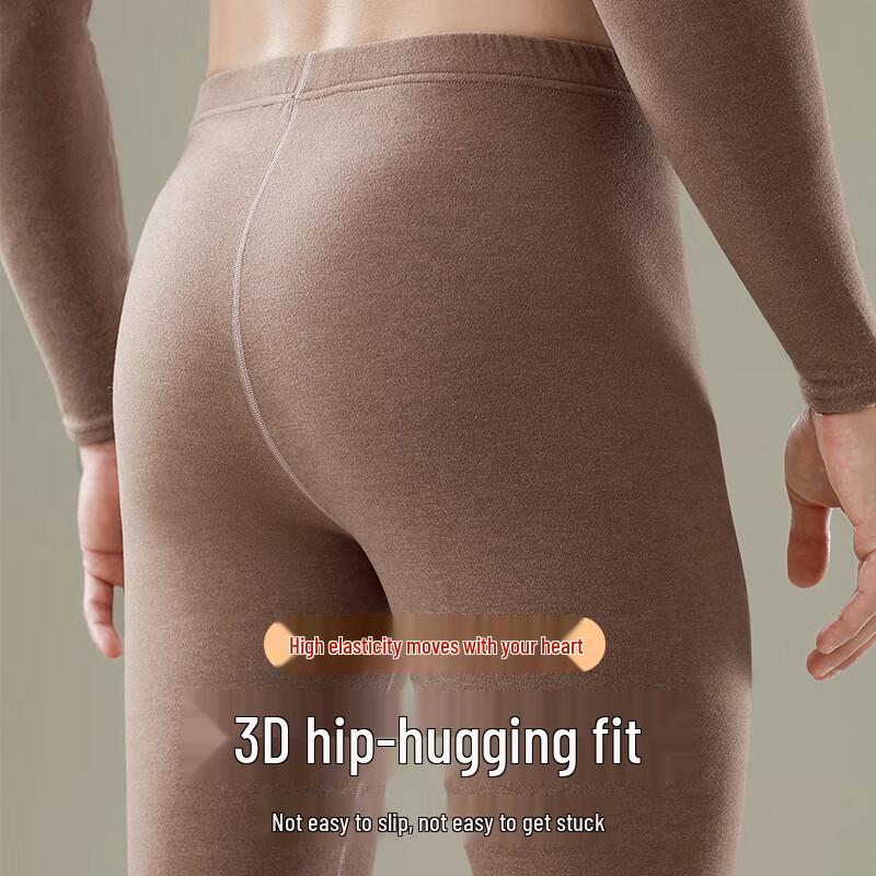 Langsha Men's Thermal Cashmere Blend Leggings