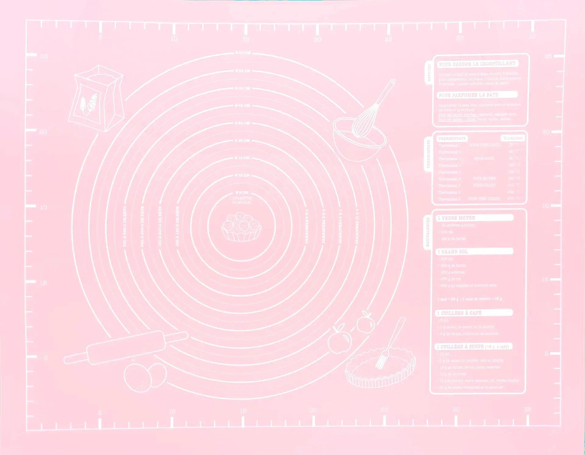 

Силиконовые кондитерские изделия и кондитерские принадлежности Сад. Пекарня Скалки Гаджеты Пицца Выпечка Инструменты Подложка Подложка Кухня Приготовление Замешивание 60X45CM&41cm розовый