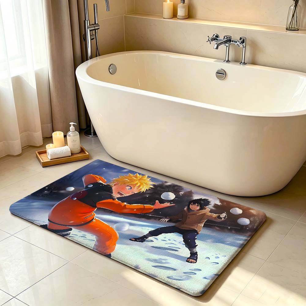 Cool-naruto-S Classic Carpet Bathroom Anti-slip Mat Door Mat Home Decoration Mat Entrance Door Mat Scratch-resistant Door Mat