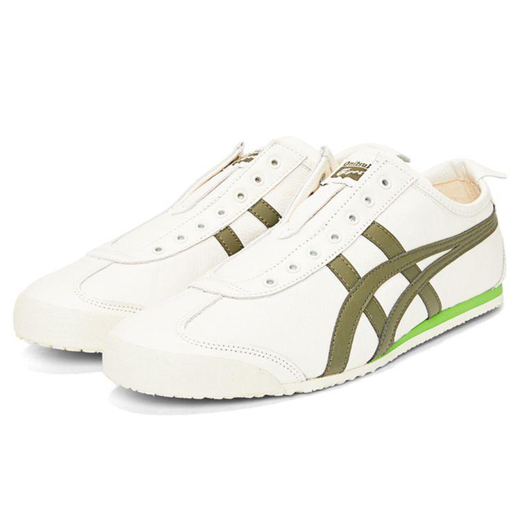 ONITSUKA TIGER Mexico 66 Slip-On White Olive Green Unisex Sneakers 1183B815-105