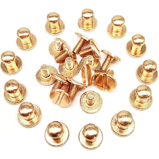 

YICBOR 60 шт./упак. 5x8x8 мм Сплав Винт-ручка Заклепки Ручная работа ZD-015 для ремня, обуви, ремешка для часов, металл, серебро/черный/бронза/золото (Античная латунь) золотой