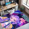 KPop Demon Hunters Pattern Rug, Indoor/Outdoor Mat, for Picnic, Gameroom, Bedroom, Office, Living Room, Home Decor Carpet, Birthday Gift