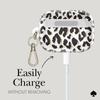 Kate Spade New York AirPods Pro Protective Case with Keychain and Ring City Leopard Compatible with AirPods Pro 2nd and 1st Generation - Print,