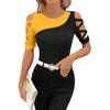 Women's Fashionable, Comfortable And Casual Temperament Lace Short-sleeved T-shirt Top