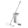 Flat Squeeze Mop Bucket Set with Long Handle 360-Degree Rotation Dry Wet Use Tile Floor Cleaning Mop with Wringer Kit