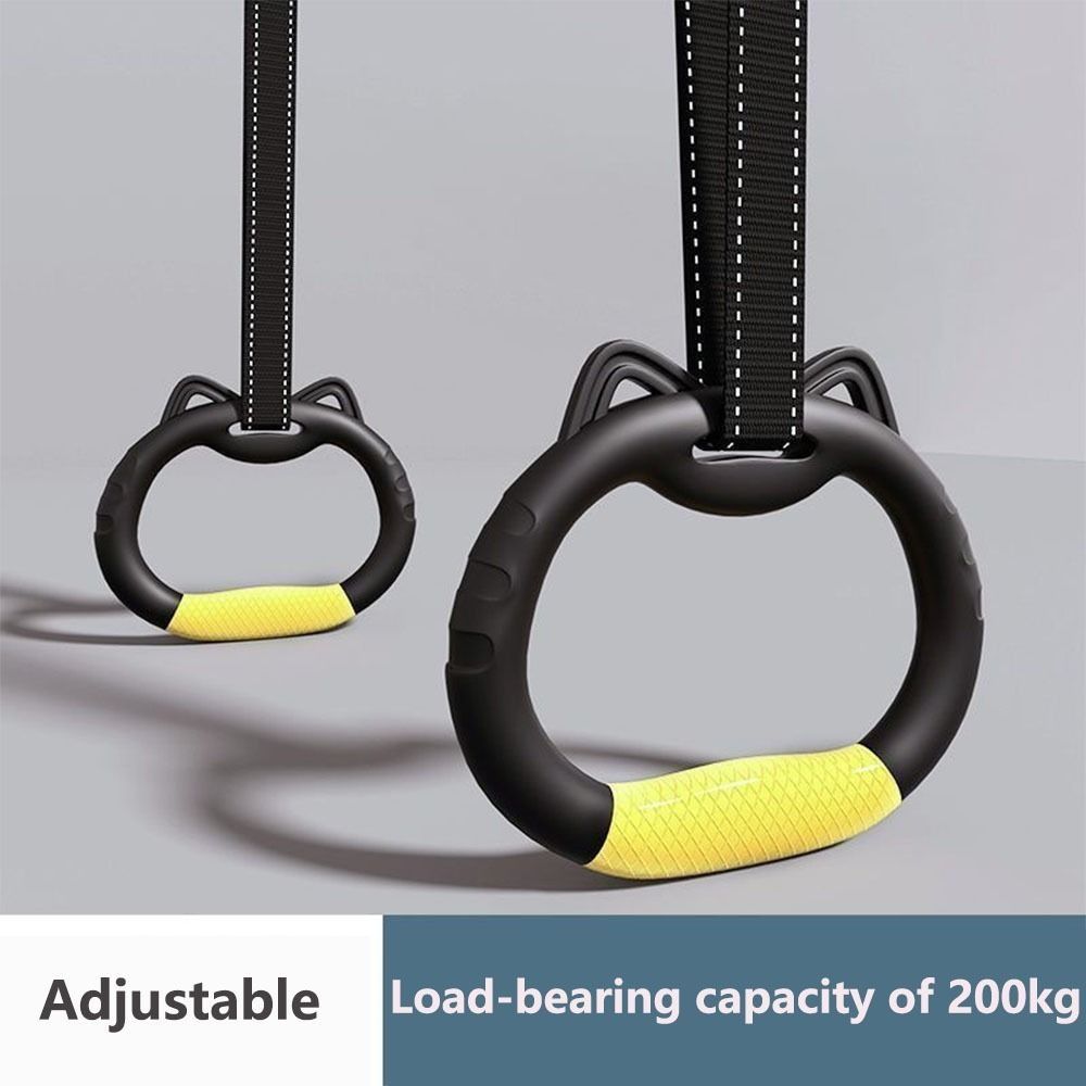 Non-Slip Gymnastic Rings Durable Fitness Exercise Ring Gym Ring Pull Up Bar  Fitness Training