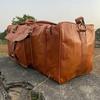 Genuine Leather 'Vintage Gym Weekend Bag Travel Duffle Overnight Luggage Men'