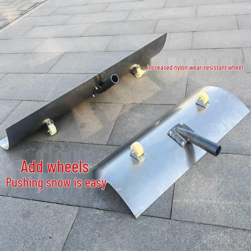 1 Meter Wide Manganese Steel Snow Shovel with D-Handle