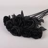 

Gradient Artificial Rose Faux Flower for Wedding Home Party Decor Craft Ornament чёрный