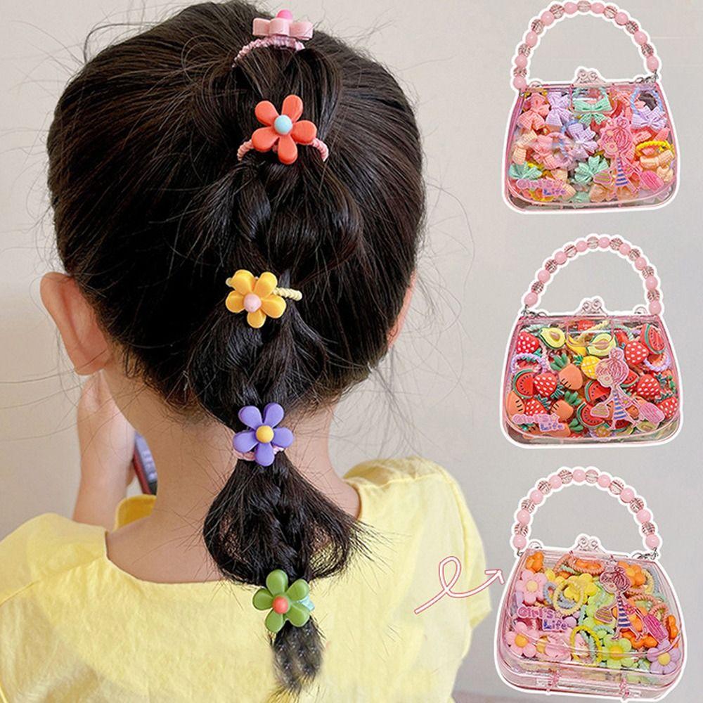 Sweet Hair Ropes Cute Cartoon Headbands Fashion Bow Hair Ties  for Kids