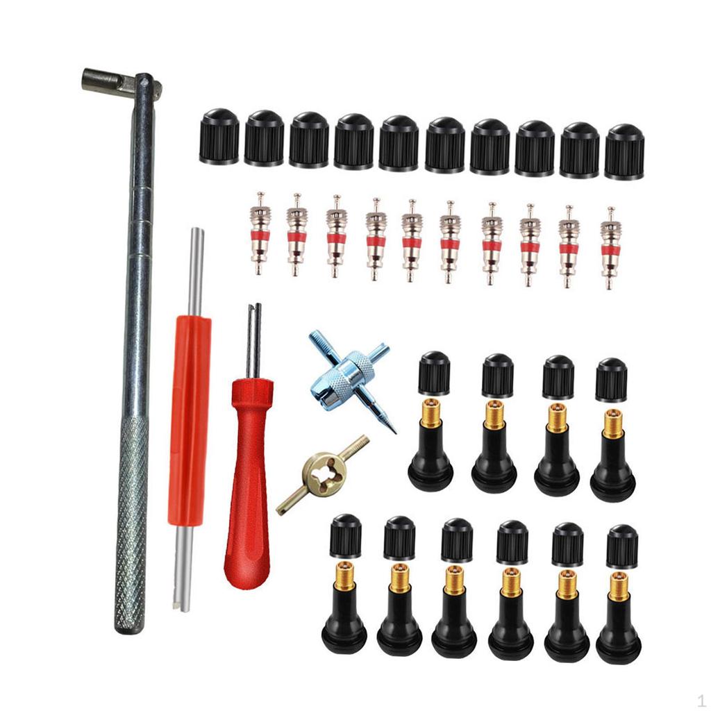 Car Tyre Valve Removal Tool Set Portable Lightweight Repairing Core Kit Professional