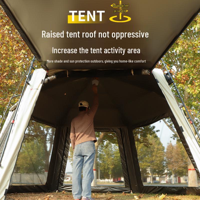 Portable 12m² Rain & Sunproof Wind-Resistant Floor-to-Ceiling Window Camping Equipment