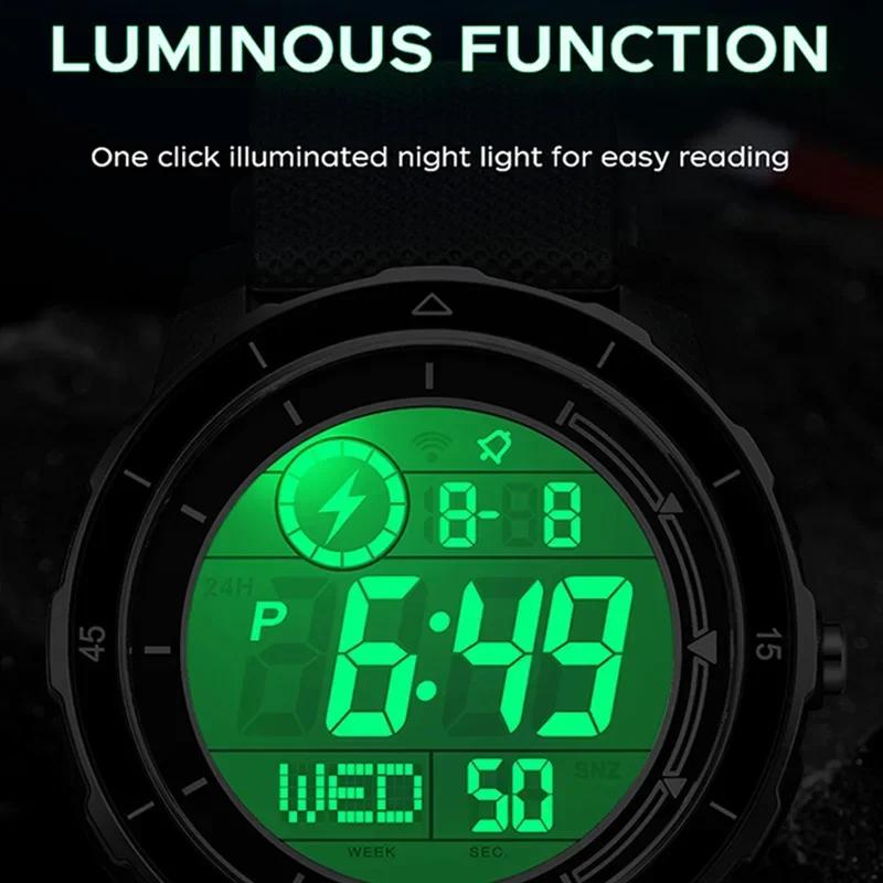 SANDA Outdoor Sport Electronic Watch Men LED Date Alarm Clock Wristwatch Man Countdown Waterproof Military Shock Digital Watches