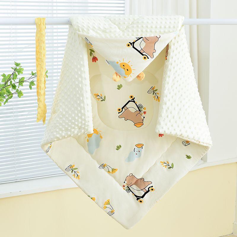 Brangdy Skateboard Bear Soothing Summer Swaddle Blanket