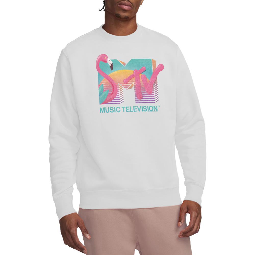 MTV Unisex Adult Flamingo Logo Sweatshirt