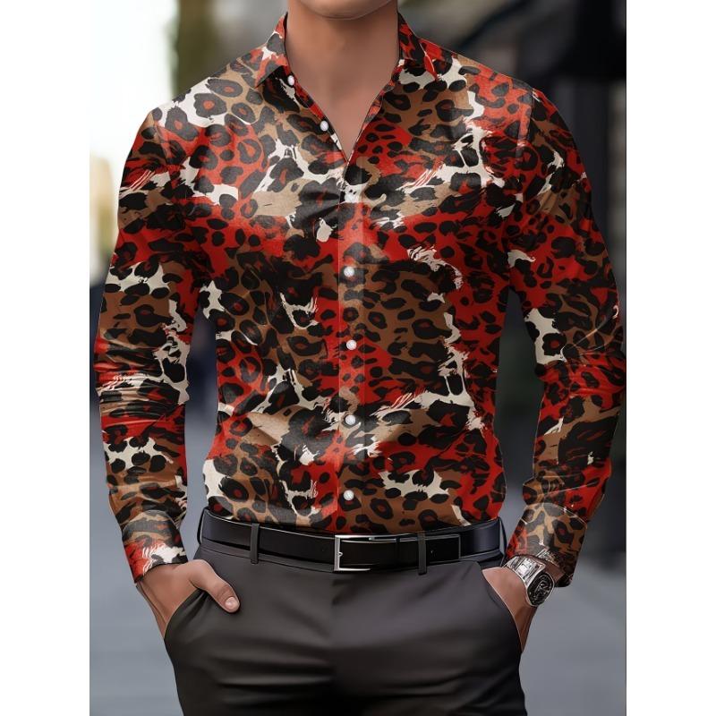 Nuova camicia da uomo a maniche lunghe con gradiente blu e bianco e linee geometriche, camicia casual da lavoro slim fit di lusso leggero