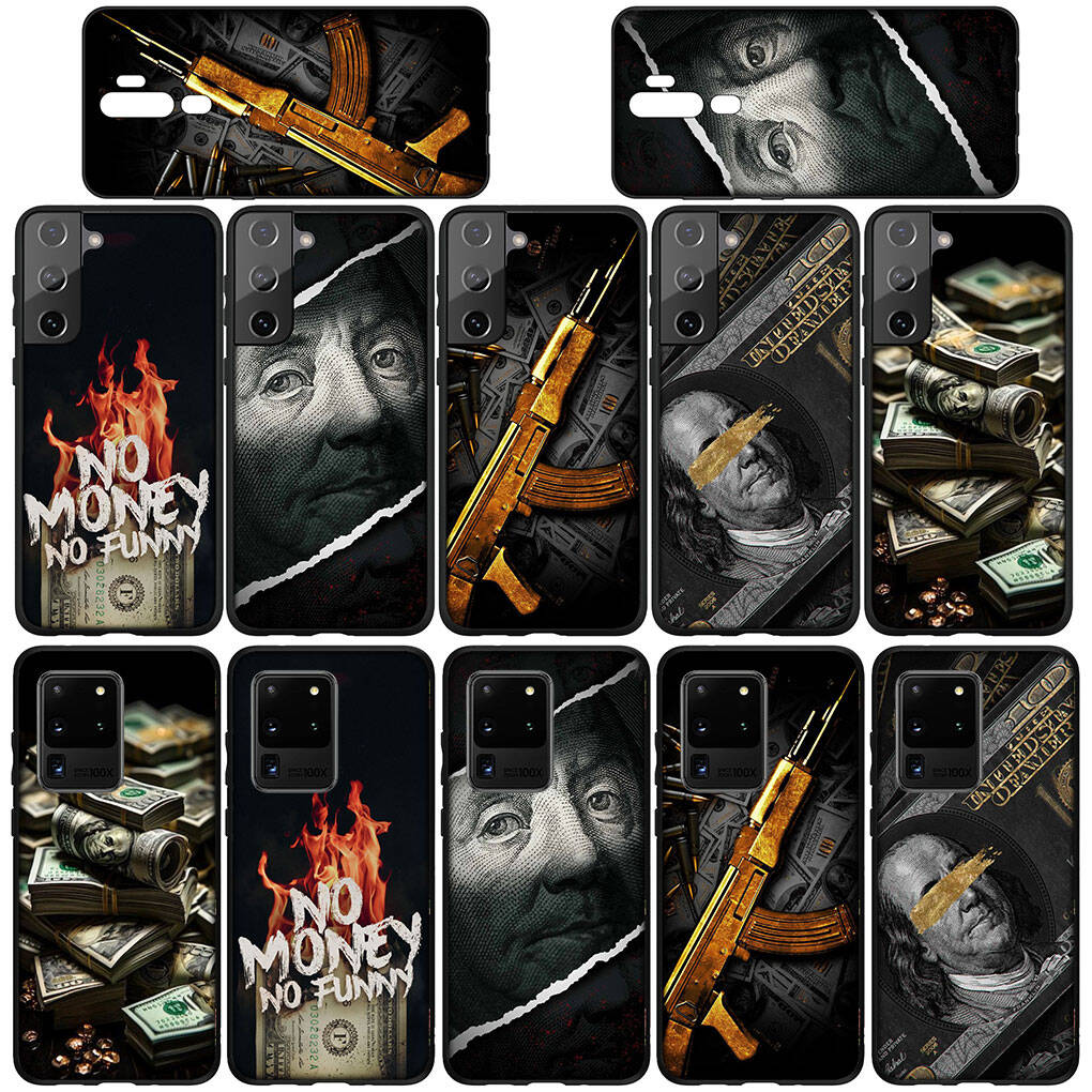 for Samsung Galaxy S25 S24 S23 S22 Ultra FE Plus A17 A37 A57 A56 A55 A06 A16 A15 A36 A26 A35 A05 A25 A54 A34 Phone Case Money 100 Dollars Art Cover