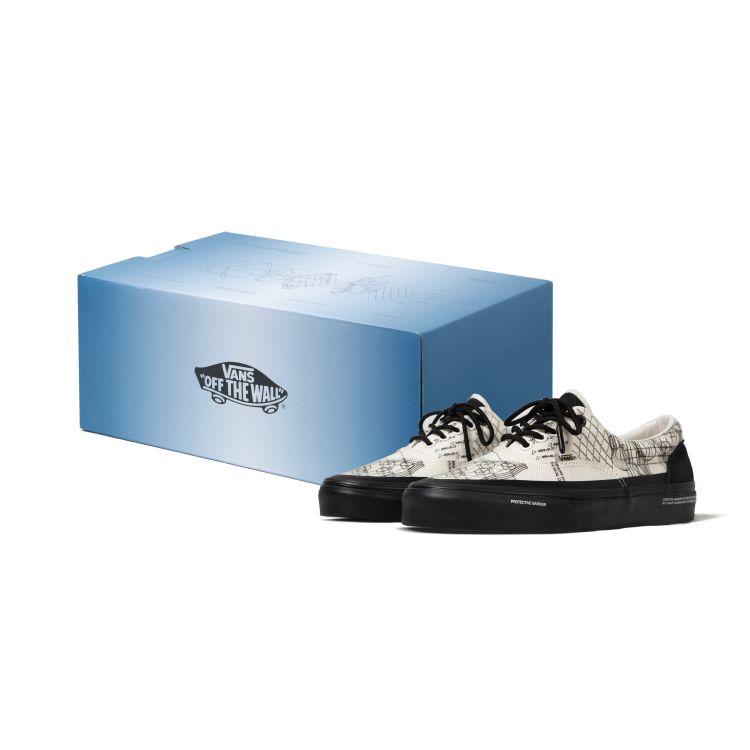 Vans C2H4 X  Era Canvas Suede Graffiti Vintage Casual Low-Top Skate Shoes Unisex Sneaker White VN0A5EFN2YC(S-BOX)