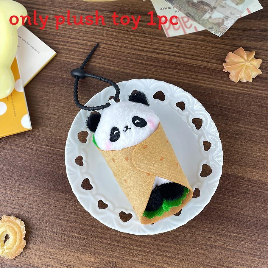 Plush Pancake Animal Toy Capybara Doll Keychain Backpack Pendant Holiday Gift