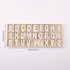 130 Unpainted Healthy Wooden Craft Letters, Letter Learning Tool, Perfect for Home Decoration and Personalized Gifts