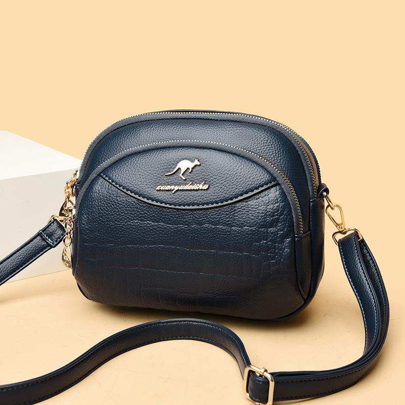 Multi-layered Women's Bags - Versatile and Fashionable Single-shoulder Crossbody Mom's Small Round Bag